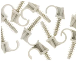 Clearance ZENITECH 10 attaches clips chevilles tube Ø16mm gris