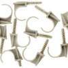 Outlet ZENITECH 10 attaches clips chevilles tube Ø25mm gris
