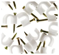 Outlet ZENITECH 20 attaches plastiques Ø8/9 blanc