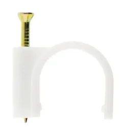 Outlet ZENITECH 100 attaches plastiques Ø6mm blanc