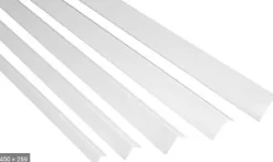 Baguette d´angle PVC Blanc 2600x15x15mm
