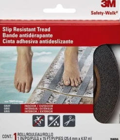 Best 3M Bande anti-dérapant gris 4,5mx25mm