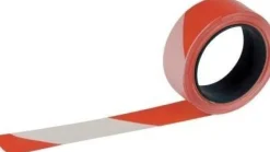 Outlet TALIAPLAST Bande de chantier blanc/rouge 50 mm x 100 m