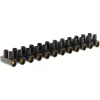 ZENITECH Barrette de connexion 25mm² noir 12 plots