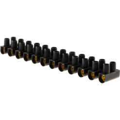 ZENITECH Barrette de connexion 25mm² noir 12 plots