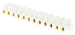 New ZENITECH Barrettes 4mm² blanc 12 plots