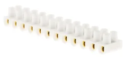 Clearance ZENITECH Barrettes 6mm² blanc 12 plots