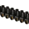 Outlet ZENITECH Barrettes 6mm² noir 12 plots