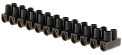 Outlet ZENITECH Barrettes 6mm² noir 12 plots