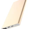 Hot Batterie de secours Power Bank 5000mAh alu doré FPE