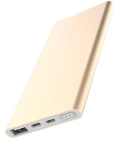 Hot Batterie de secours Power Bank 5000mAh alu doré FPE