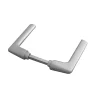 Hot Bequille double c7 aluminium anodisé argent