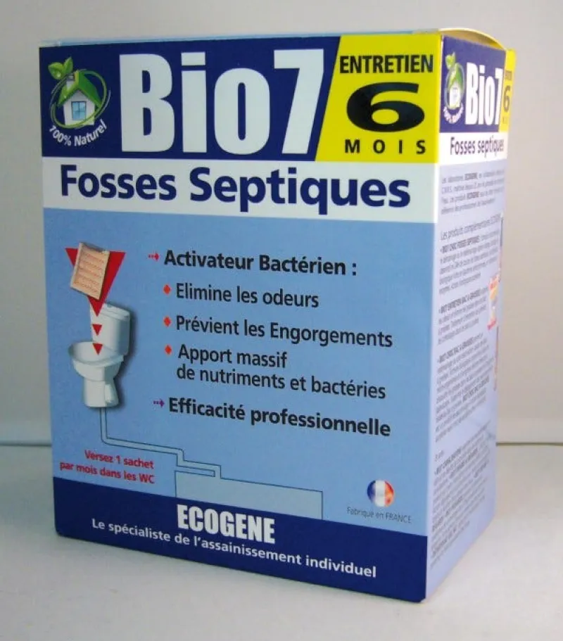 ECOGENE BIO 7 Entretien 6 mois fosses septiques