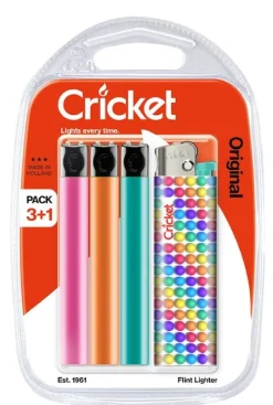 Best CRICKET Blister de 4 briquets dont 1 offert