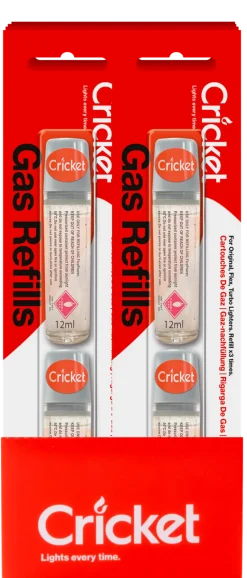 New CRICKET Blister de 2 recharges de gaz