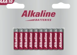 Blister 10 piles AAA alcaline LR3 1,5 V
