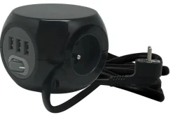 ELECTRALINE Bloc Cube 3 prises avec interrupteur