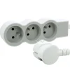 Best LEGRAND Bloc multiprise 3x2P+T 1,5m blanc/gris clair