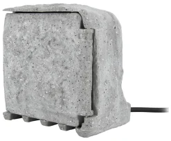 Outlet ZENITECH Bloc pierre 4x16A + 2 interrupteur 1,5m gris