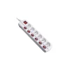 Outlet ELECTRALINE Bloc 6 prises 16A Interrupteur blanc -