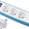 Outlet ELECTRALINE Bloc 3 prises Inter 2M Bl.Ble