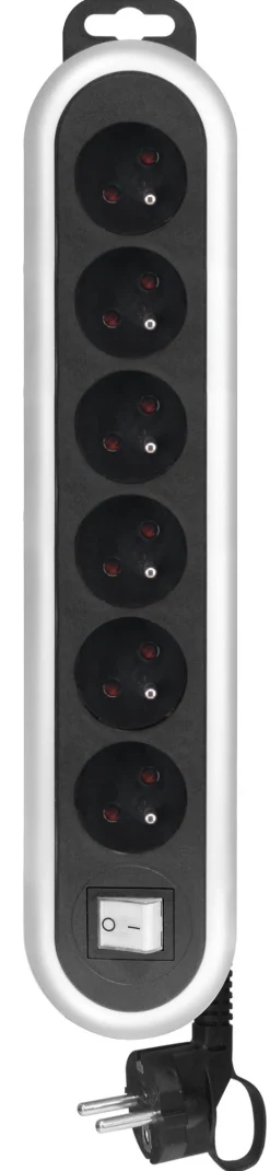 Sale ELECTRALINE Bloc 6 prises noir