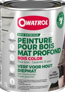 Hot OWATROL Bois color gris antique 1L