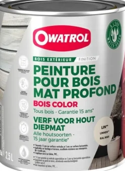 Best OWATROL Bois color lin Ral 9001 2.5L
