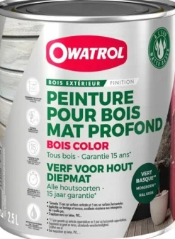 Online OWATROL Bois color vert basque Ral 6005 2.5L