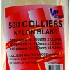 Online VOLTMAN Boite de 500 colliers nylon blanc