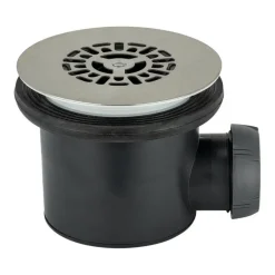 Clearance WIRQUIN Bonde tourbillon sortie horizontale Ø90mm grille brossé