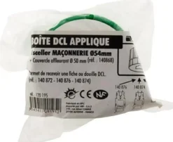 New ZENITECH Boîte applique DCL Ø54mm à sceller murs pleins
