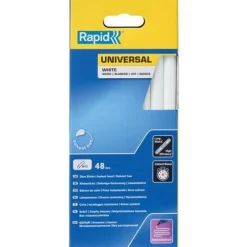 Sale RAPID Boîte de 48 bâtons de colle blancs Ø12 x 190mm