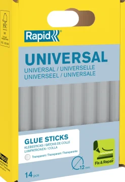 Clearance RAPID Boîte de 14 bâtons de colle transparents Ø12 x 94mm