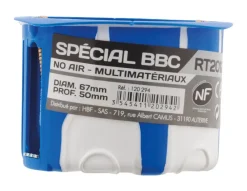 New ZENITECH Boîte encastrement no air multimatériaux Ø67mm prof 50mm
