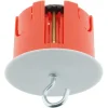 Best ZENITECH Boîte point de centre 65x50mm pour murs creux + crochet