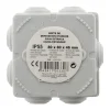 New ZENITECH Boîte étanche IP55 carrée 80x80x46mm blanc
