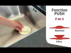 WIRQUIN Bouchon universel 2 en 1 Uppy blanc Ø110mm