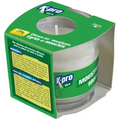 K.PRO Bougie anti-moustiques parfumé à la citronnelle 125g