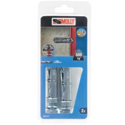 Online MOLLY Boulons à expansion en acier avec vis m12 (x2)