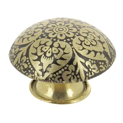 Bouton bombe Ø32 mm en laiton x2