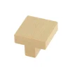 Hot Bouton carré 30 x 30 mm en bois naturel verni
