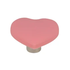 Clearance Bouton coeur rose x2