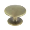 Hot Bouton convexe Ø25 mm en zamak laitonné vieilli mat x2
