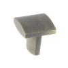 Clearance Bouton courbe 21 x 21 mm aluminium laitonné vieilli mat x2