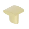 Online Bouton courbe 21 x 21 mm en aluminium laitonné mat x2