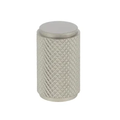 Hot Bouton cylindre industriel Ø18 mm en aluminium nickel mat x2