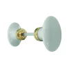 Sale Bouton double ovale tradition blanc