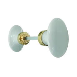 Sale Bouton double ovale tradition blanc