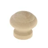 Clearance Bouton Ø30 mm en hêtre naturel verni x2